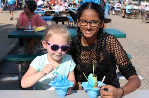 Girls with shave ice
