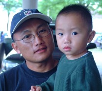 2people Hmong father and son
