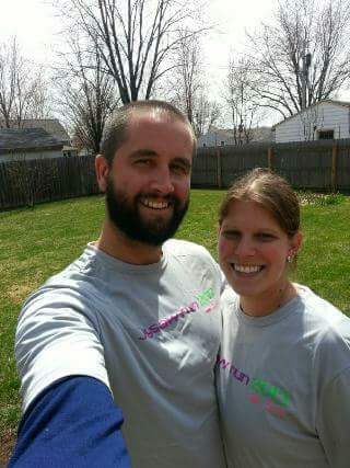 Smiling couple taking a selfie