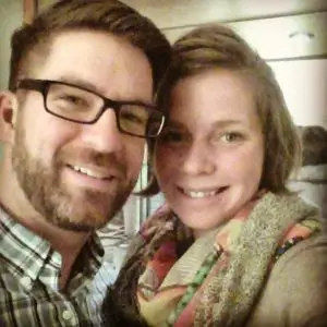 Couple smiling