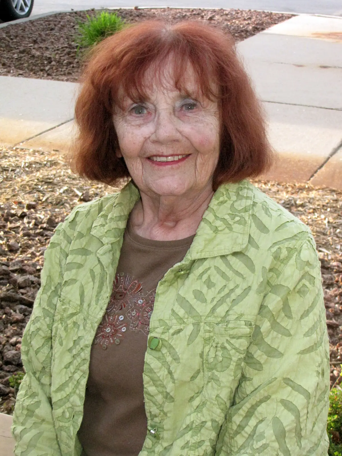 Elderly woman smiling
