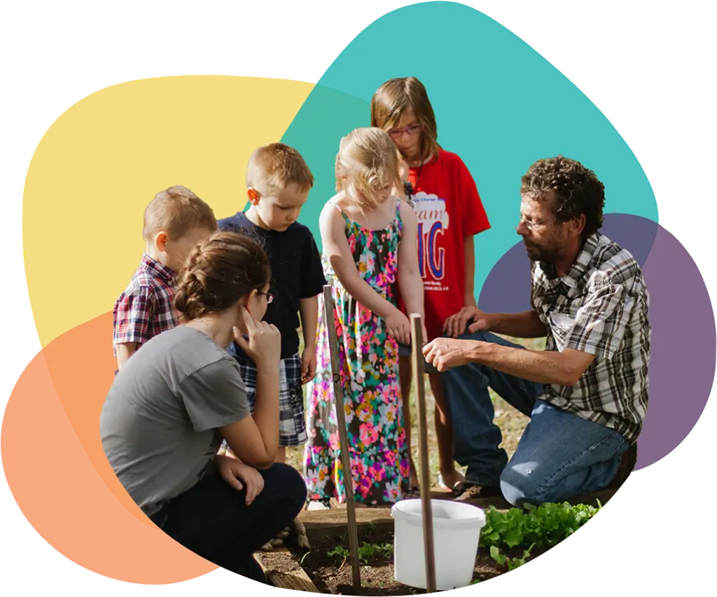 Image of family farming