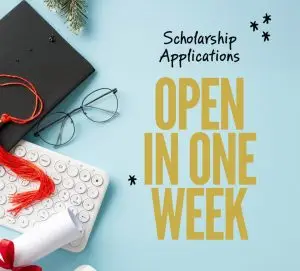 Graduation gear and text